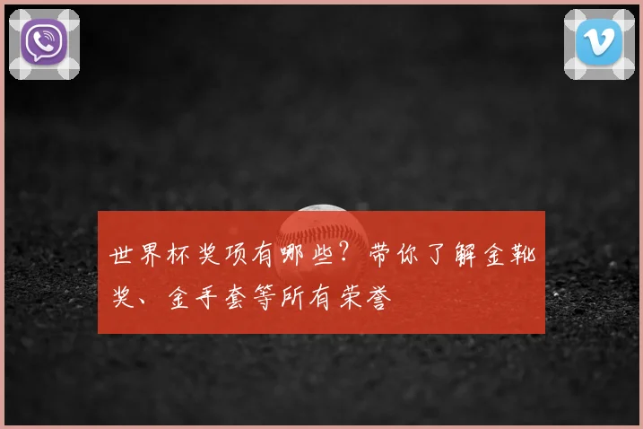 世界杯奖项有哪些?带你了解金靴奖、金手套等所有荣誉